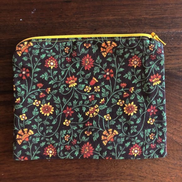 Lot 6 Handmade Zipper pouches bags Floral Lot C - Picture 6 of 14